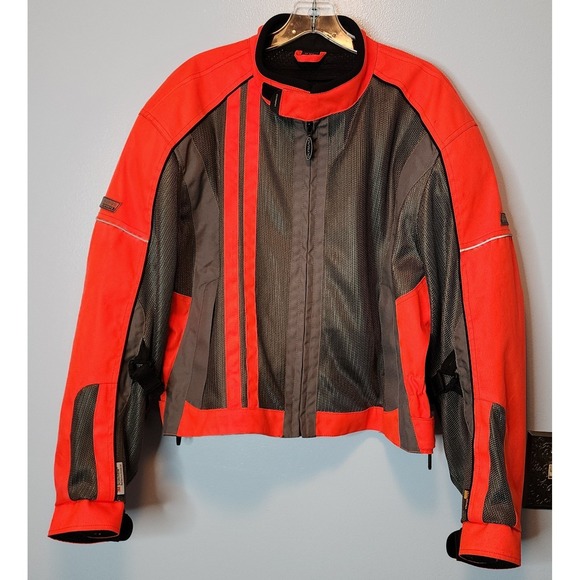 Olympia Moto Sports Other - Olympia Moto Sports Mesh Motorcycle Jacket Orange 2XL Padded Cordura EXC
